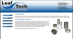 Desktop Screenshot of leaftech.com